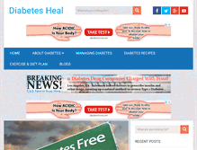 Tablet Screenshot of diabetesheal.com